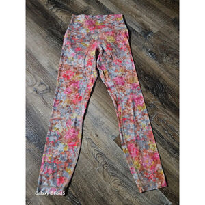 Women's Lululemon Leggings Size 4 Pink Gray Floral